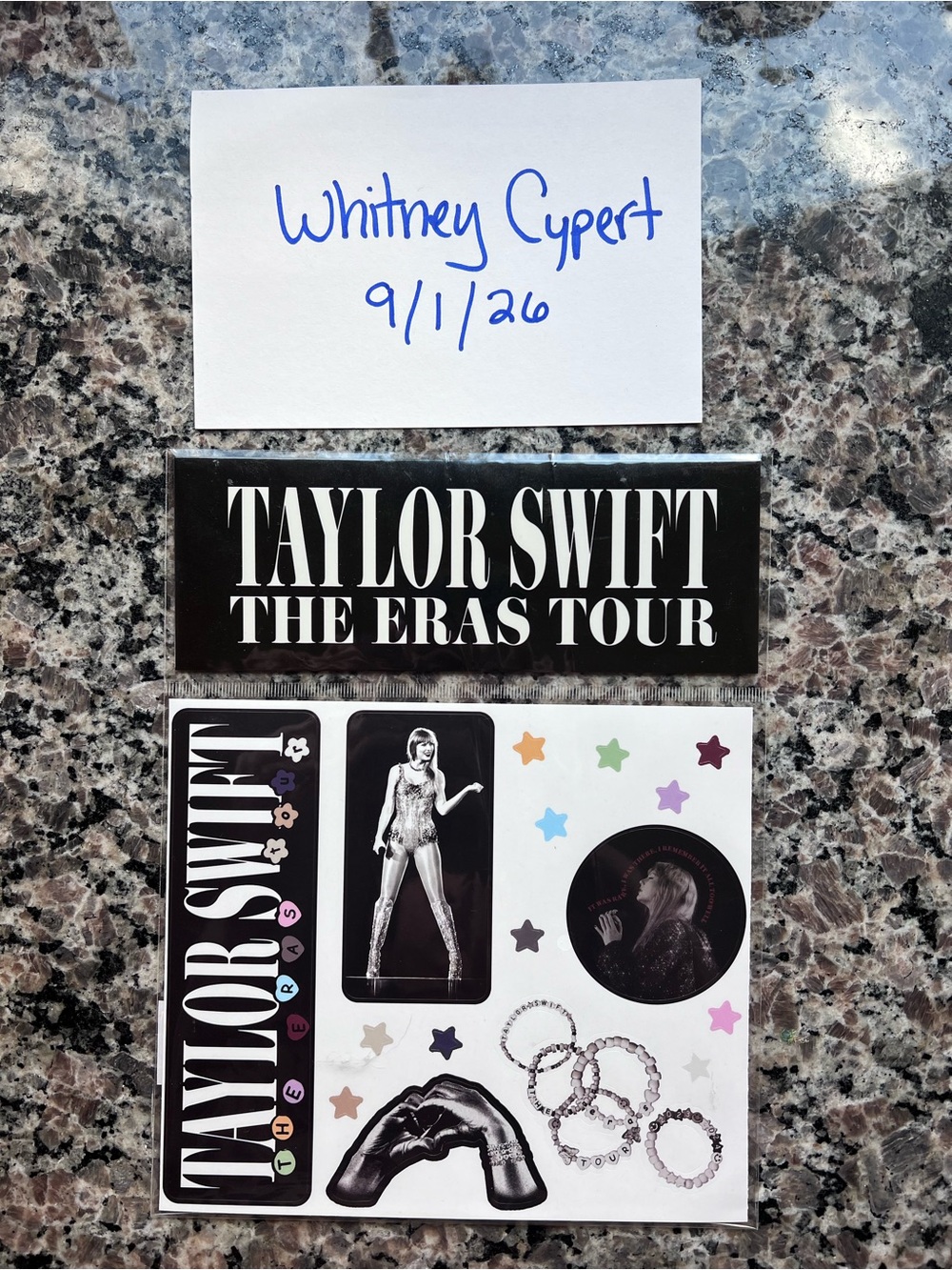 Taylor Swift The Eras Tour Sticker Sheet Sealed